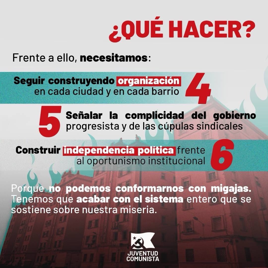 UJCE_cc's tweet photo. Construir organización y señalar a los culpables. Acabar con un sistema que se sostiene sobre nuestra miseria: 

𝗧𝗢𝗗𝗔𝗦 𝗟𝗔𝗦 𝗖𝗔𝗦𝗔𝗦 𝗣𝗔𝗥𝗔 𝗡𝗨𝗘𝗦𝗧𝗥𝗔 𝗖𝗟𝗔𝗦𝗘 🚩🗝️ https://t.co/JfPjIt2r5o