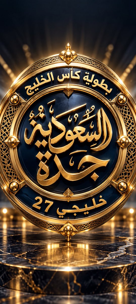 SULTAN__22__'s tweet photo. 🔴 #برومبت 🔴 الختم الدائري الشامل ..

غير الاسامي والحساب واستمتع بالتصميم ..
بالتوفيق للجميع .. #البرومبت 👇🏼

"
أنشئ ختمًا دائريًا ثلاثي الأبعاد فاخرًا جدًا، متماثلًا ومواجهًا للكاميرا مباشرة، مصنوعًا من ذهب مصقول لامع عالي الواقعية، مع حلقات دائرية متداخلة، حواف بارزة، زخارف هندسية عربية دقيقة ومسامير ذهبية متناظرة.

الخلفية والمساحات الداخلية كحلية داكنة فاخرة، مع تدرج وإضاءة سينمائية ناعمة وهالة خفيفة خلف الختم.

أعلى الختم:

 «بطولة كأس الخليج» 

منحنيًا مع محيط الدائرة، بكتابة ذهبية بارزة ثلاثية الأبعاد بخلفية كحلية 

وسط الختم: «السعودية جدة» بخط عربي ديواني فاخر، كبير جدًا، متداخل وانسيابي، ذهبي بارز، وهو العنصر الرئيسي الوحيد داخل الدائرة بخلفية كحلية

أسفل الختم: «خليجي 27" حنيًا مع المحيط، بكتابة ذهبية واضحة بخلفية كحلية .

ذهب واقعي متعدد الدرجات، انعكاسات معدنية، حواف مشطوفة، عمق ثلاثي الأبعاد، ظلال دقيقة، تفاصيل فائقة، تماثل دائري مثالي، Photorealistic 3D Metal Render، Ultra Detailed، 8K، جودة سينمائية، نسبة 9:16

النصوص حرفيًا دون تغيير أو تكرار أو إضافة أي نص آخر.

"

#يوم_الجمعة #تصميم_إبداعي #خليجي27 #خليجي_الديار_العربية27 #كأس_الخليج #بطولة_كأس_الخليج #السعودية #جدة #كرة_القدم #الرياضة #أخبار_الرياضة #المنتخب_السعودي

#الكأس #قنوات_الكأس #أبوظبي_الرياضية #السعودية_الرياضية #الكويت_الرياضية #عمان_الرياضية #البحرين_الرياضية #الشارقة_الرياضية #MBC #شاشا

#GulfCup #Gulf27 #SaudiArabia #Jeddah #Football #GulfFootball #Sports #SaudiFootball #AsianFootball #FootballNews