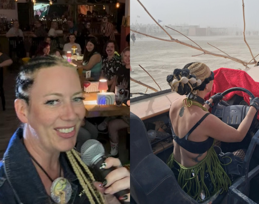 libsoftiktok's tweet photo. BREAKING UPDATE: The Baltimore Rock Opera Society, which issued "anti-racism" training after people complained about their White Executive Director wearing cornrows, has just FIRED that director.

Kelly Carnes, the woman who styled her hair in cornrows, says she believes her firing involved discrimination, and she is now exploring legal action.

Wokeness needs to end. This is INSANE.