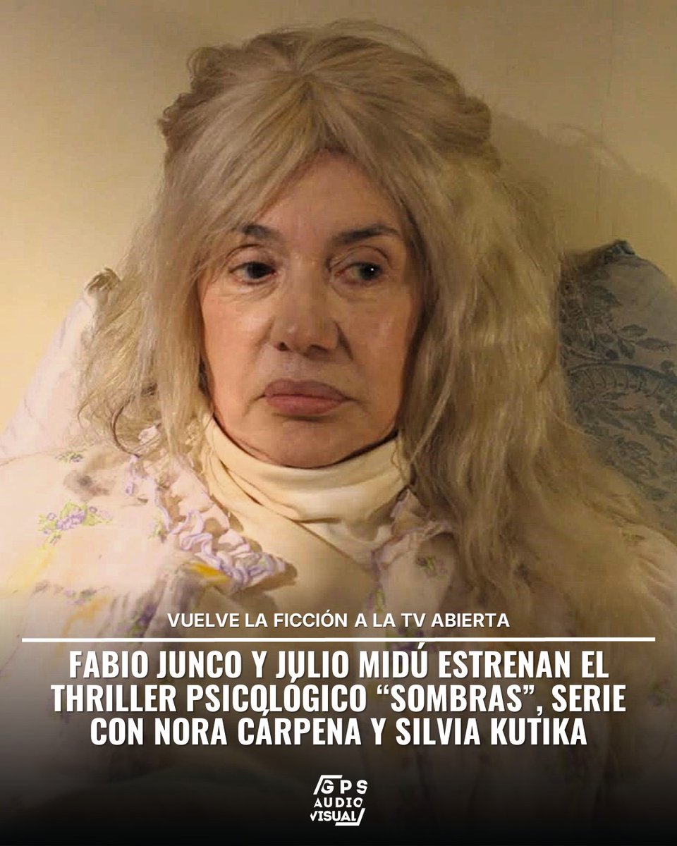 MuvitAbi's tweet photo. Photo shared by Julia Montesoro on September 4, 2026, tagging @mechilambre, @midujulio, @juncofabio, @noracarpena_ok, @pablo__sorensen, and @canalnetar. “Fiction returns to free-to-air TV. ” Fabio Junco and Julio Midú premiere the psychological https://t.co/BCqGfLORF1