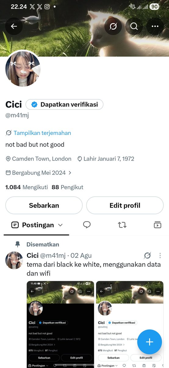 sushimoedjair's tweet photo. Perubahan usn x dari @.m41mj ke @.sushimoedjair
Akun ig dan telegram yang awalnya m41mj juga berubah menjadi sushimoedjair https://t.co/xleksMyRES