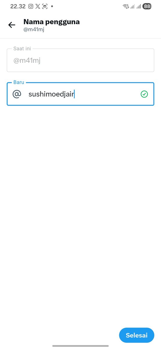sushimoedjair's tweet photo. Perubahan usn x dari @.m41mj ke @.sushimoedjair
Akun ig dan telegram yang awalnya m41mj juga berubah menjadi sushimoedjair https://t.co/xleksMyRES