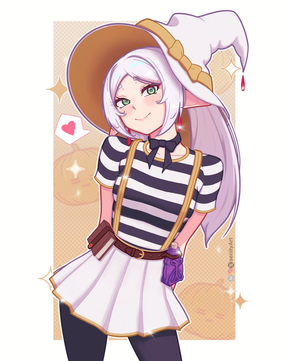 senityArt's tweet photo. Frieren 🎃🧙‍♀️