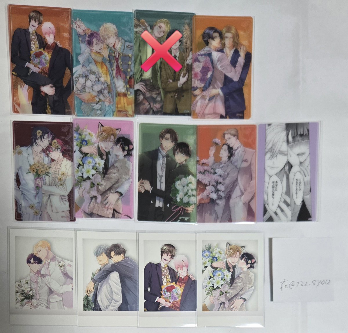 222_syou's tweet photo. BLT アクリルカード クリカ クリアファイル ぱしゃこれ 交換
譲】画像1、2枚目
求】画像3枚目
ぱしゃこれも同先生を求めています。⭐は現在⭐との交換のみ。箱違いの交換も可能です。検索からでもお気軽にお声がけください。よろしくお願いいたします。 https://t.co/4kTGmTH95B