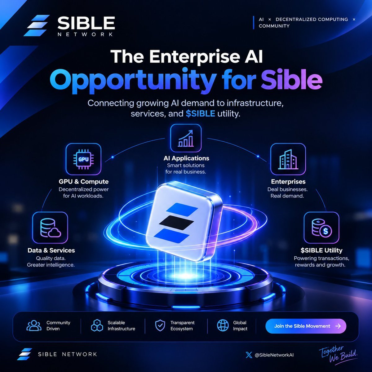 xWLizHATED's tweet photo. @SibleNetworkAI @chrisP_sible The AI era is here and @SibleNetworkAI is building at the intersection of AI + decentralized computing + community.

From mobile participation to decentralized GPU infrastructure, $SIBLE has a much bigger vision beyond mining.

AI infrastructure. Decentralized compute. https://t.co/HBnKAabuXr
