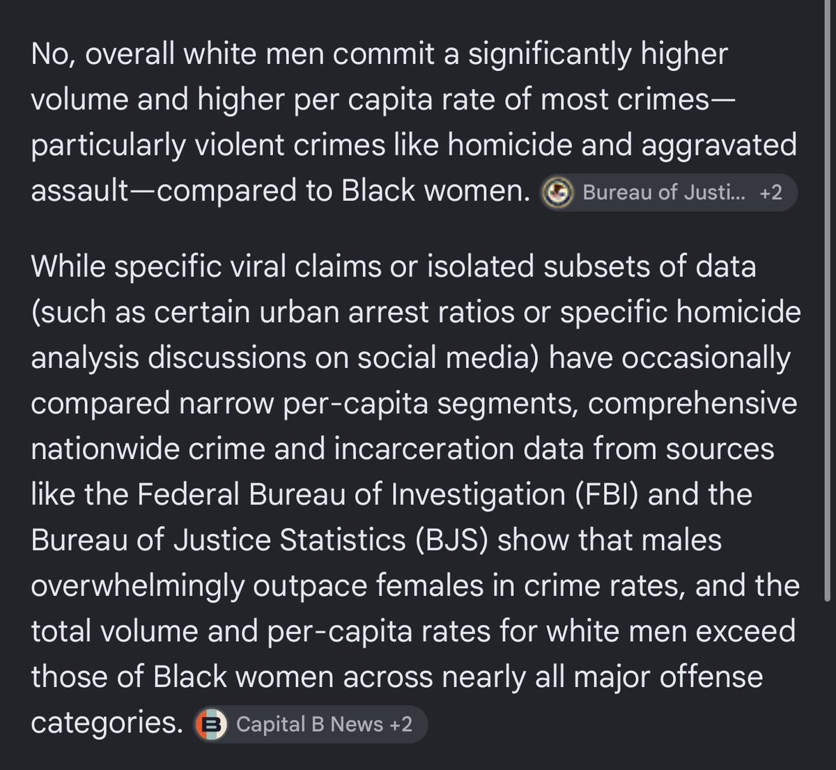 AriellyNoelly's tweet photo. @WutHappensNext @IAMLENAYE @RoyIsThaTruth Even per capita white men commit more crimes. It's no way to win this argument. Only people who have you beat is black and hispanic men. White men are violent. Even white women say this. https://t.co/xLWeIre3mY