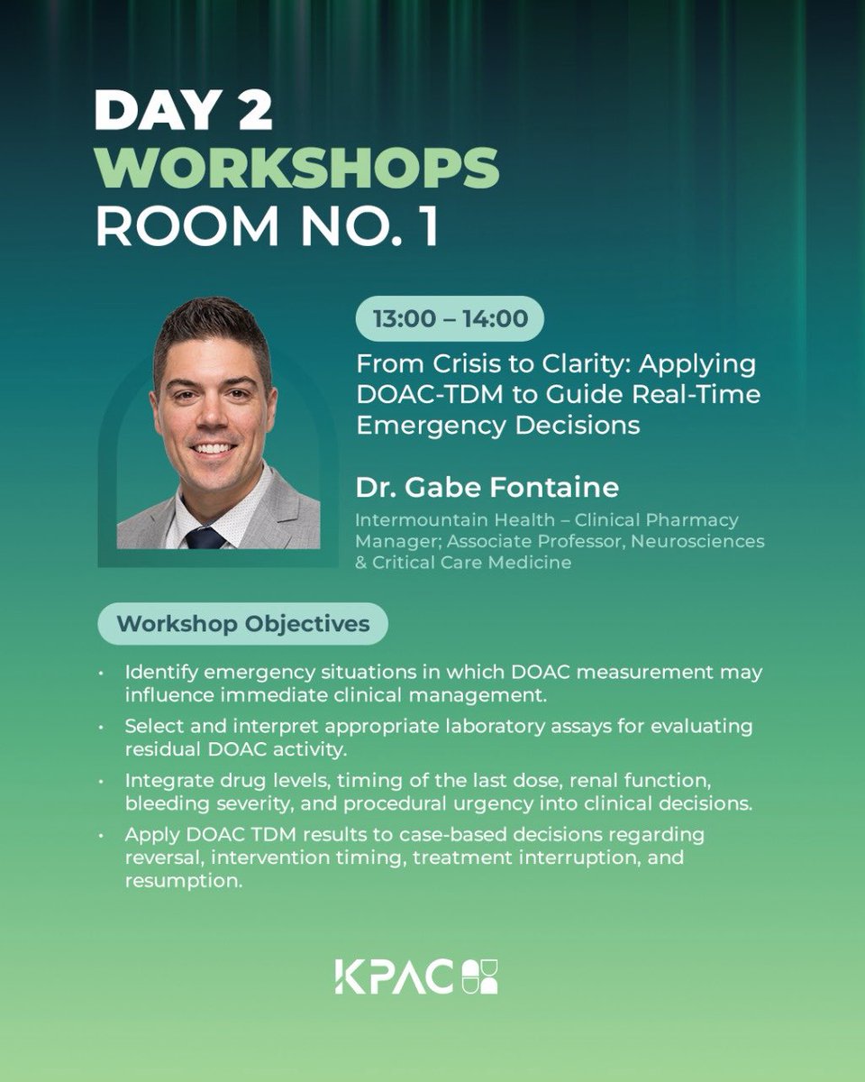KPAC_Kwt's tweet photo. KPAC 2026 | DAY 2 WORKSHOPS
π
Saturday, 17 October 2026
π Sheikh Jaber Al-Ahmad Cultural Centre
Registration is now open! Secure your spot through the link in belowβ¬οΈ
https://t.co/XvaVVsHnbo
#KPAC2026 #PharmacyInMotion #Pharmacy #ClinicalPharmacy #Healthcare #Kuwait https://t.co/AUVrLkB4an