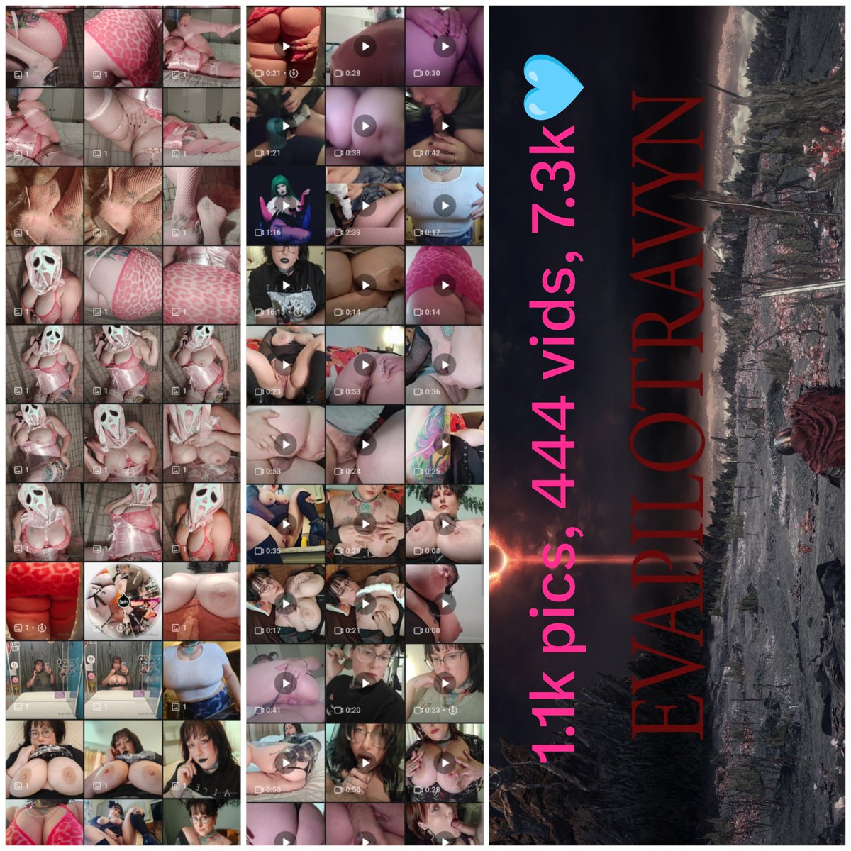 evapilotravyn's tweet photo. SO much on my OF!
🩵
YEARS of content
🩷
SO much cosplay and obscure toys
🤍
Solo, b/g, kinks
🖤
Hentai inspired content! 
😈
Support my Warhammer addiction
💗
Call me kitten with a tip 
🥺 https://t.co/2KqcqMGkQY