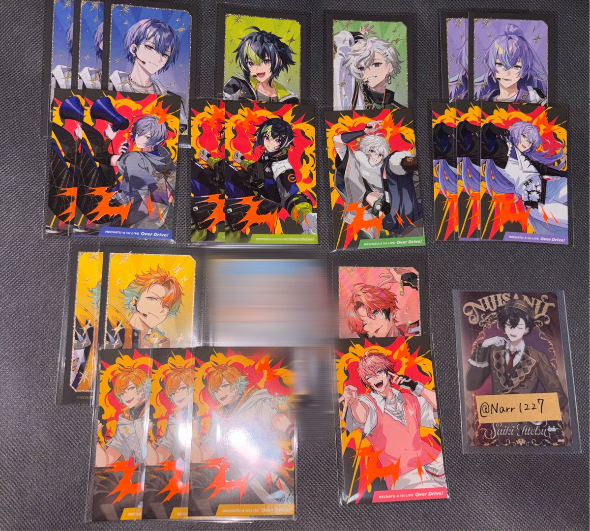 Narr1227's tweet photo. 【交換】
にじさんじ MECHATU-A 1st LIVE ランダムカード MECHATU-A 1st LIVE "Over Drive!" チェキ 缶バ 特典

譲
画像1,2
特典(4枚目)

求
画像3,4
最優💜>優💜>>>🩵

友人分含

特典→纏めて郵送(4~)or手渡しのみ
郵送、手渡し(名古屋付近・固定・相談〇) https://t.co/4luSV7d5Cz