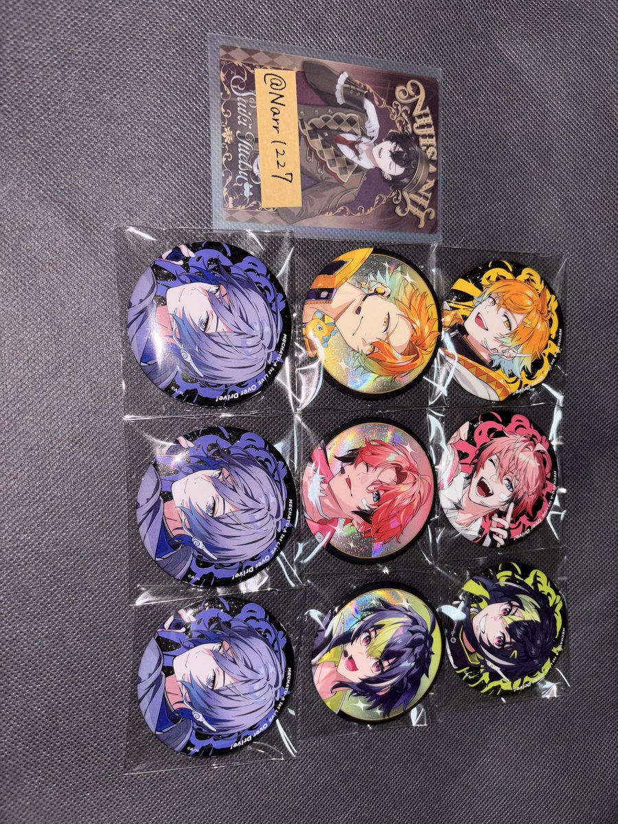 Narr1227's tweet photo. 【交換】
にじさんじ MECHATU-A 1st LIVE ランダムカード MECHATU-A 1st LIVE "Over Drive!" チェキ 缶バ 特典

譲
画像1,2
特典(4枚目)

求
画像3,4
最優💜>優💜>>>🩵

友人分含

特典→纏めて郵送(4~)or手渡しのみ
郵送、手渡し(名古屋付近・固定・相談〇) https://t.co/4luSV7d5Cz