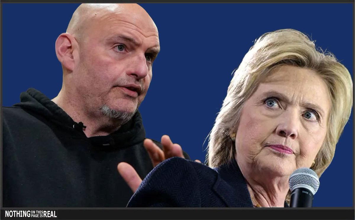 eagameover's tweet photo. John Fetterman says Hillary Clinton belongs in prison, and he told Jake Tapper exactly why.

"If not Benghazi, then Uranium One," Fetterman listed. "If not those, then Kremlin emails on her bathroom server."

Tapper tried interrupting. Fetterman shut him down.

"Cut the crap, Jake. We all know she did it."

Even Democrats are done covering for the Clinton crime family. — with Michael Lulow and 6 others.