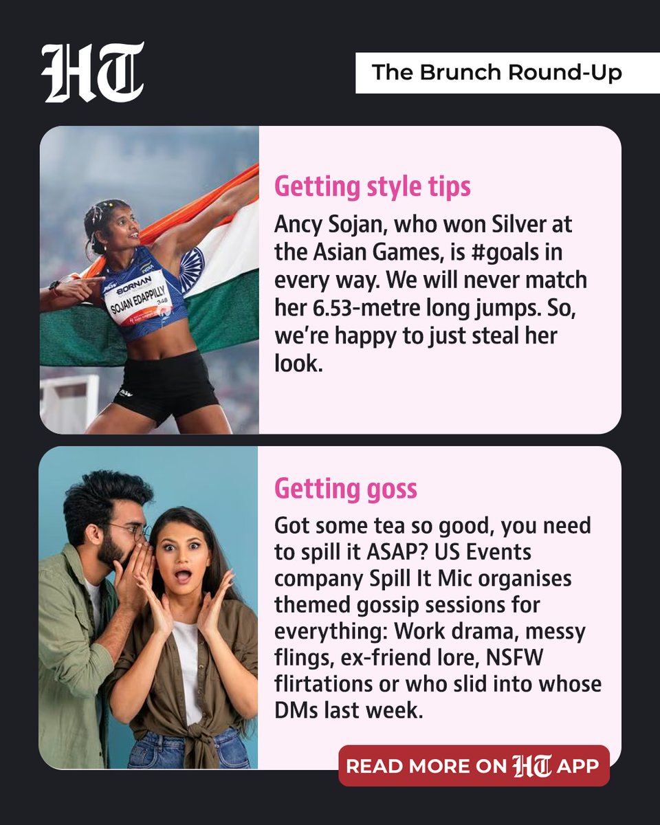 htTweets's tweet photo. #HTBrunch ✨| From Madonna and Sabrina Carpenter’s unexpected collab story to John Green’s grown-up turn, Adéla’s pop debut and the surprise success of Dressmaker, this week has plenty to keep us entertained. Add a potential Bollywood remake, Delhi’s chonkiest dogs, Ancy Sojan’s standout style and gossip sessions where nothing is off-limits, and we’ve got quite the roundup.
Read the full story: https://t.co/8qWGUxxveb
#HTBrunch #JohnGreen #Madonna #AncySojan #ChonkyDogs #WeekendReads #Culture #Entertainment #Lifestyle #Books #Sports