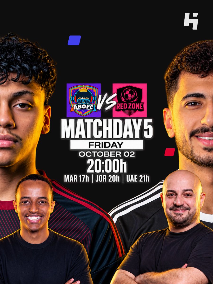HypeCastSA's tweet photo. 🚨 | ABO FC × RED ZONE

ثاني مواجهات الجولة الخامسة من Kings League MENA اليوم الساعة 8:00 مساءً 🔥

#HypeCast #KingsLeagueMENA #ABOFC #REDZONEً https://t.co/FCQKVoCq56
