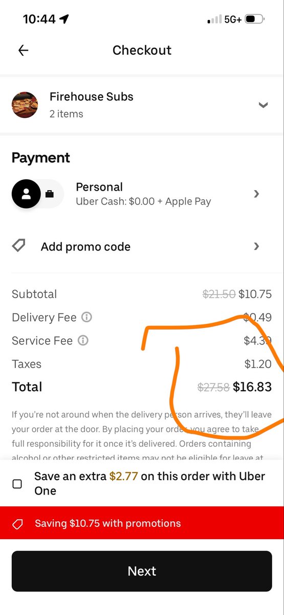 tkmcghee's tweet photo. Am I tripping or is @UberEats on bs? https://t.co/AqIBPmwfIW