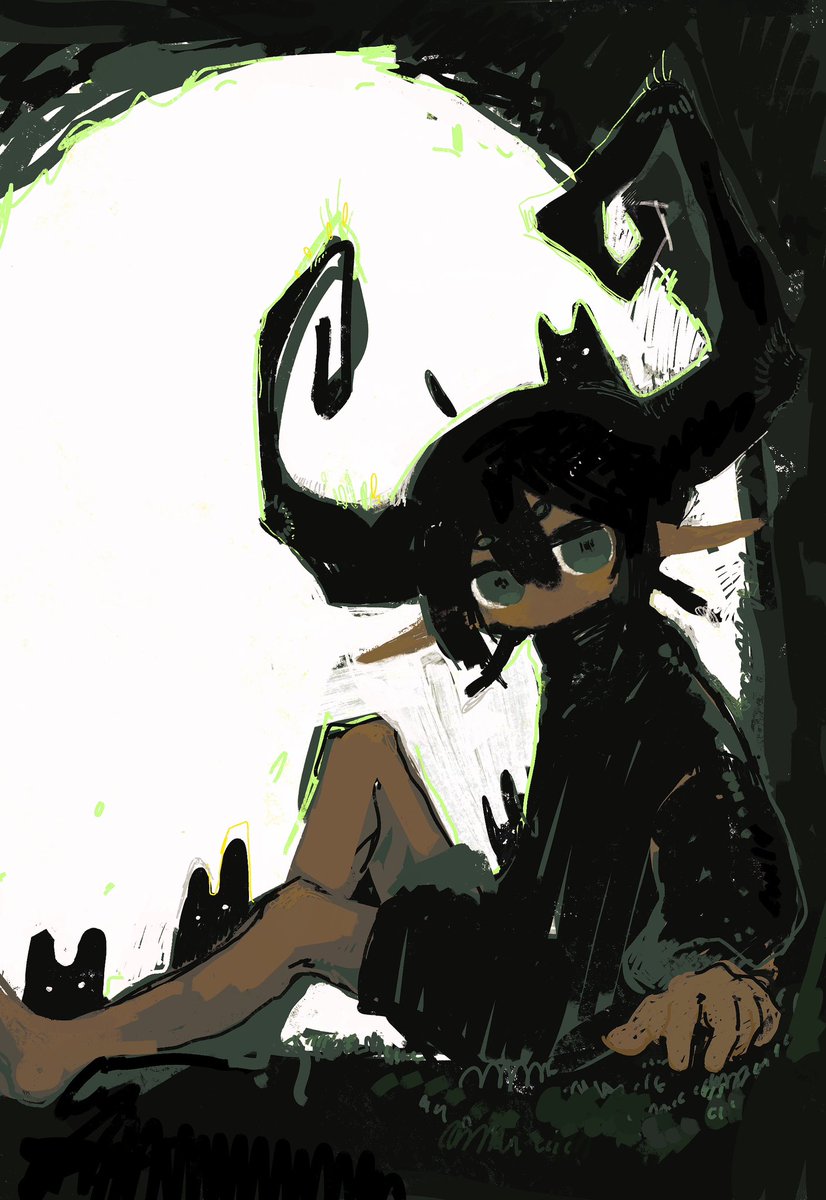 hot_cocoa__'s tweet photo. 絵柄ゆらゆらで、いろんな緑のツノの子が生み出される日々なのですが、みんなはどのツノの子が好きなんだい！
私は3枚目がすきです！！
ｱﾝｹｰﾄよければ👇 https://t.co/vvs1BtjVYi