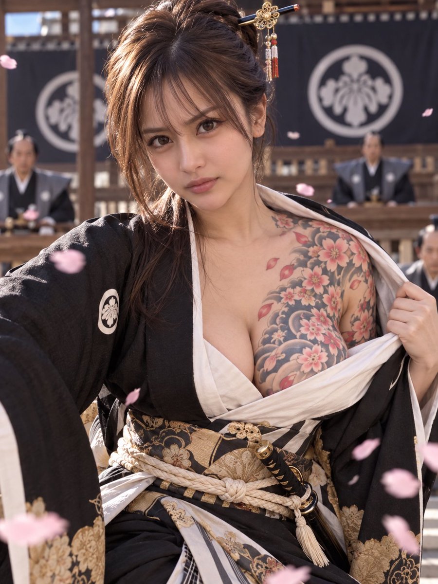 Rooolls_Royce_'s tweet photo. 町奉行を作ろうと思ったら極妻感が出てしまった🤔
めちゃくちゃ運がよければ先程のポストの様にアレがアレします🤭
プロンプトはリプへ
#AIart #AIハーフ美女 #刺青 https://t.co/glKOIUgIXt