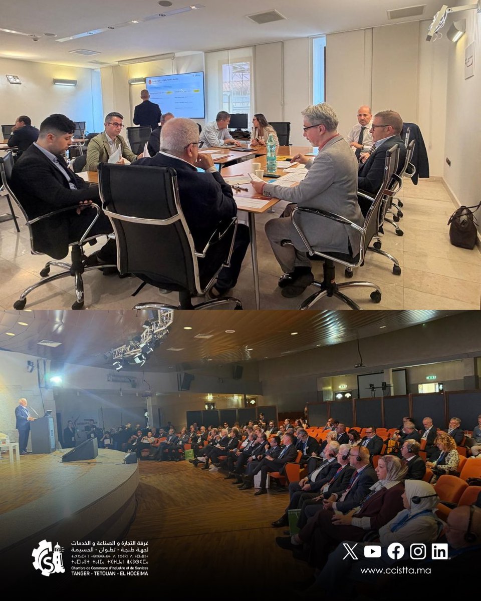 CCISTTA's tweet photo. وفد غرفة التجارة والصناعة والخدمات لجهة طنجة-تطوان-الحسيمة يشارك في منتدى MEDA City 2026 بكالياري
تعزيز التعاون الاقتصادي واستشراف فرص الاستثمار في منطقة المتوسط https://t.co/At2iya8Mmx