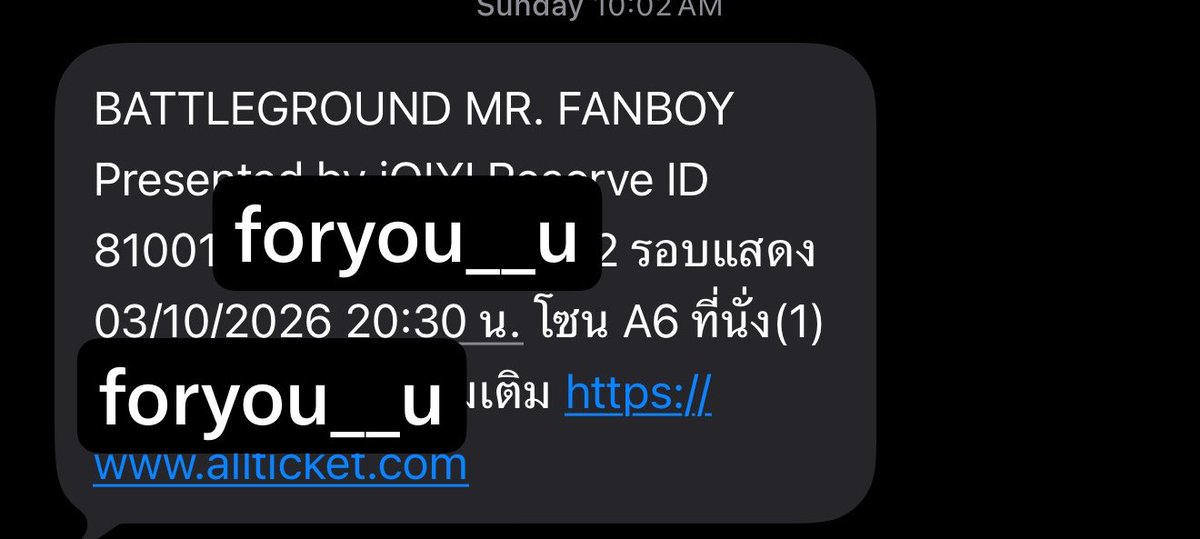 foryou__u's tweet photo. ปล่อยบัตร 2,000 เบเนครบโซนA6

💗ปล่อย 2,330 no deposit 

นัดรับหน้างานพรุ่งนี้เย็นได้เลย
International fan can dm
F2f ok kaa

#รักสุดใจนายแฟนบอยSeries
#MrFanboySeries https://t.co/i4OS3mPlg9