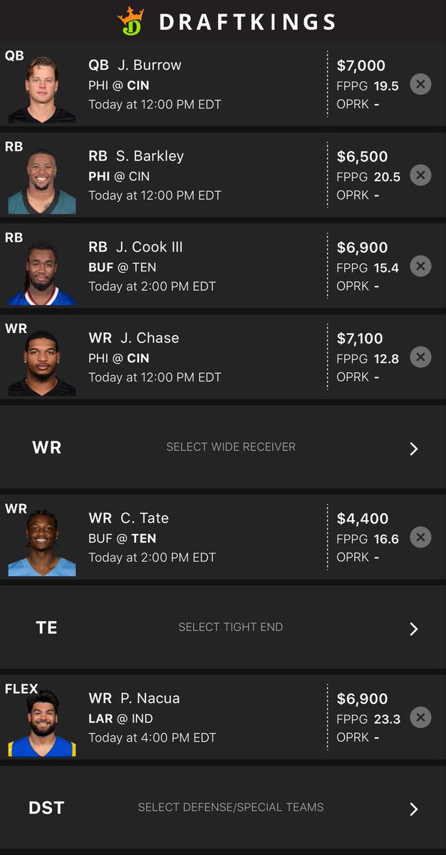 LOCKSandCHALKS's tweet photo. A couple ideas for The Madden 27 sims on @draftkings hosted by @twitch coming up here at 12 est.
If anyone needs free discord access just shoot me a DM! โ
๐ค๐๐จ๐ป
#dfs #lineups #draftkings #picks #core #plays #nfl #madden #maddensim #pros https://t.co/R54iVqGY8Q
