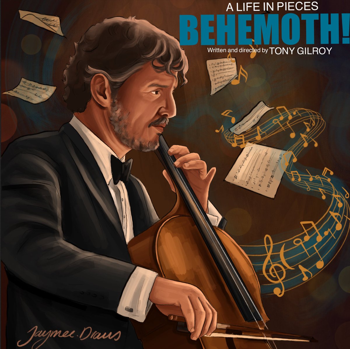 Jaydraws0's tweet photo. Pedrotober day 2 Behemoth!🎶🎻

So excited for this movie and its premiere at NYFF IS TODAY!! So excited to meet Alex Serian

#Pedropascal #pedropascalart #Behemoth #Behemothmovie #Pedrotober2026 https://t.co/TjMmTAOnoH