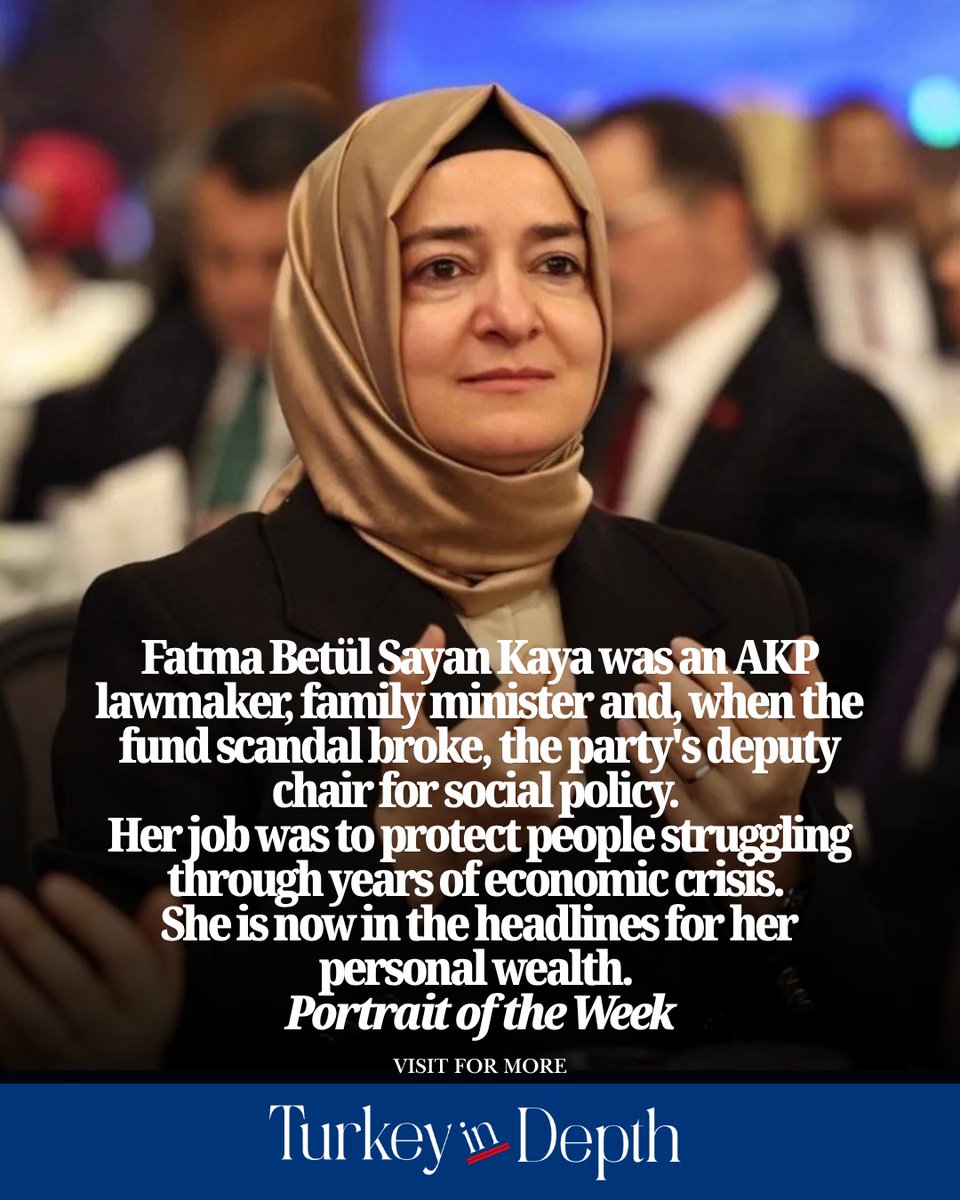 TurkeyInDepth2's tweet photo. One controversy disappears. Another arrives.
Portrait of the Week revisits previous financial controversies involving AKP politicians while examining the latest name at the center of debate: Fatma Betül Sayan Kaya.
Is Turkey suffering from political “goldfish memory”?
🔗 https://t.co/26L5SciANA