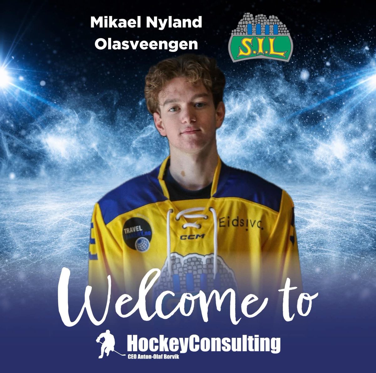 AntonBorvik's tweet photo. New player to my agency✍🏼🤝

Happy to welcome 08 born F Mikael Nyland Olasveengen to my team.
Really looking forward to start represent you Mikael.
Good start of the season -let’s continue 🏒
All the best!

@StorhamarHockey 
#2hockey https://t.co/efiMjfqAUd