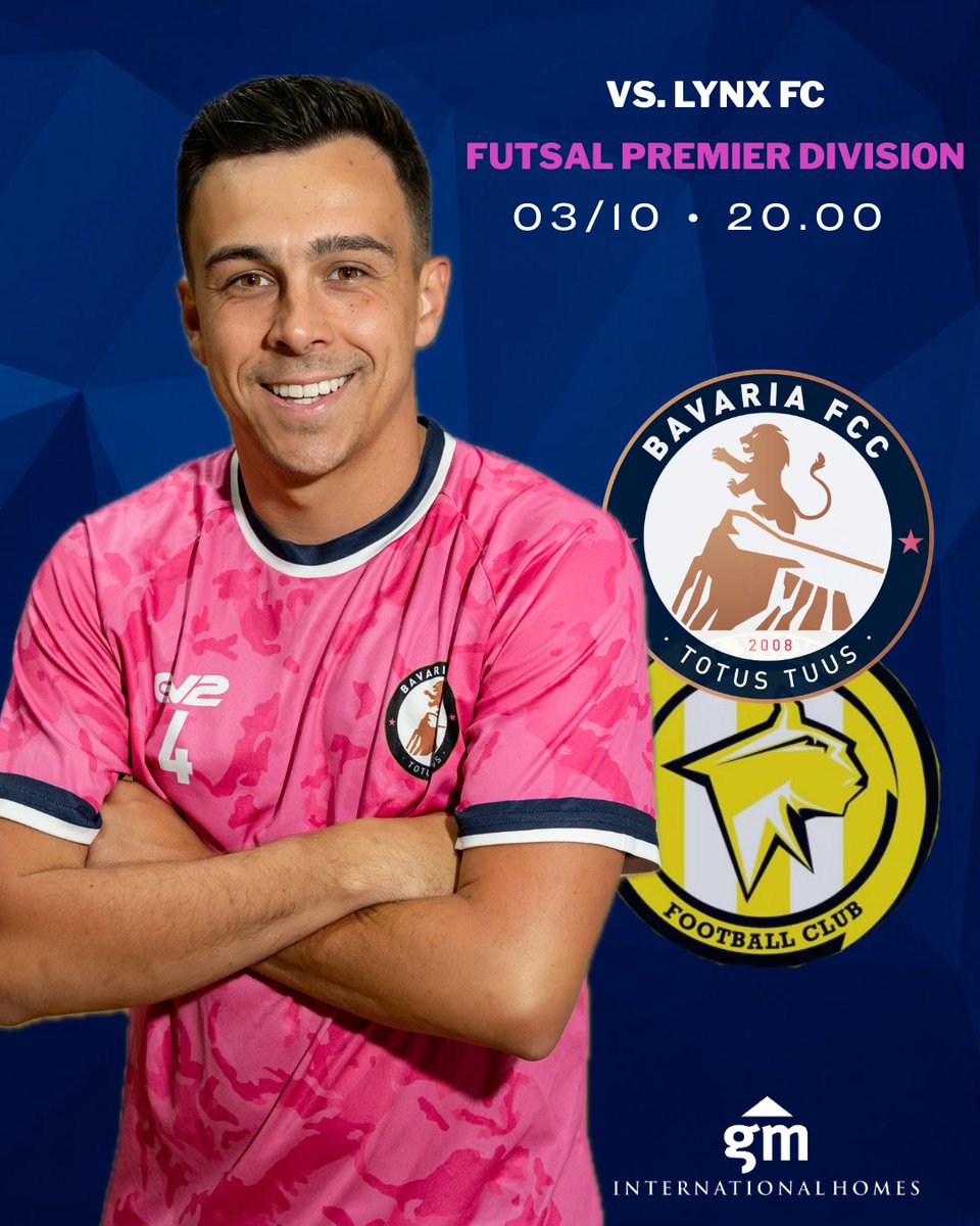 BavariaFCC's tweet photo. Match day 3.

We take on reigning champions Lynx FC in this weekend’s Saturday night futsal. 

#ThePinks | #BavariaFutsal 💕 https://t.co/CgqJnOwaCp