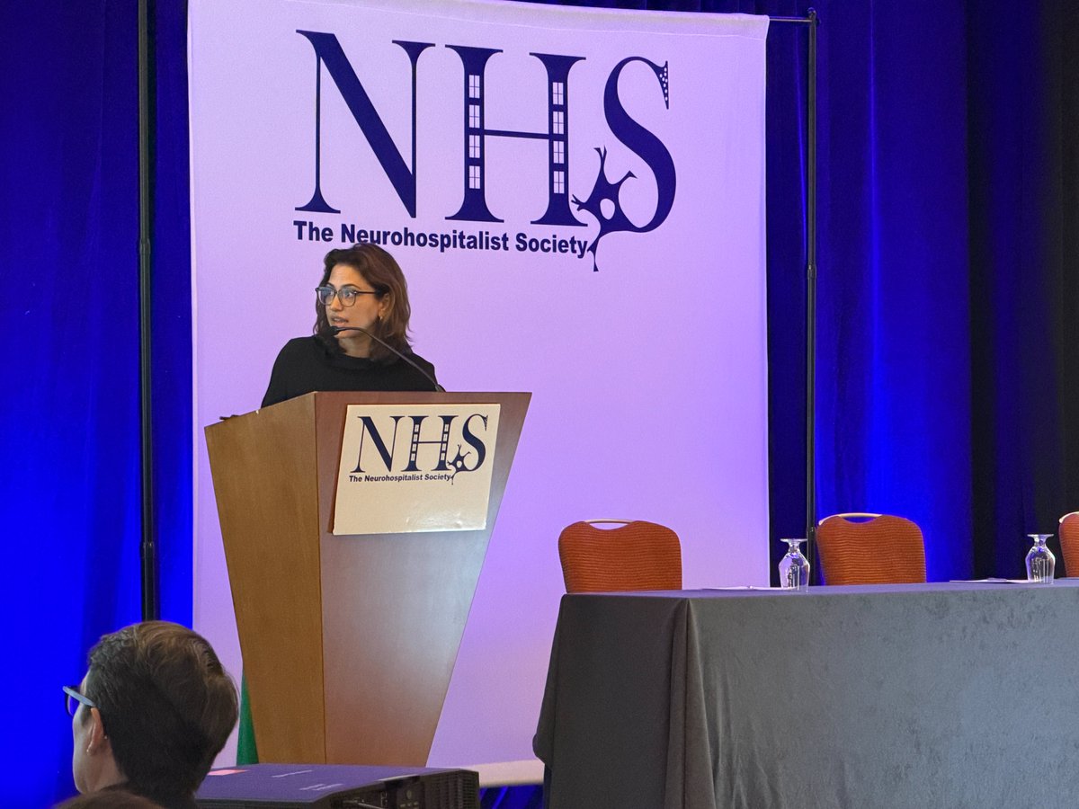 Neurohosp's tweet photo. Morning recap 🧠 Dr. Brian Scott on emerging CNS tumor immunotherapies, Dr. Kiran Thakur on telling neuroinfection from immune toxicity &amp; Dr. Dylan Ryan on stroke in cancer patients, a lively one with great Q&amp;A!
 #Neurohospitalist #NeuroOncology #NHS2026 https://t.co/AEdyMHyAhk