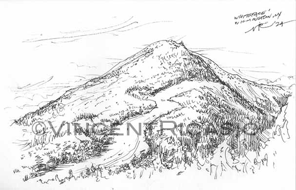 VinnieRicasio's tweet photo. Day 4 of #Inktober.
'Whiteface - Wilmington, NY'
5.5x8.5 inches. 2024.
https://t.co/BXgWsisxM2
#Art #Travel #Drawing #Sketching #PenAndInk #OnLocation #WhitefaceMtn #UpstateNY #LakePlacid https://t.co/WKHiOMpRRS