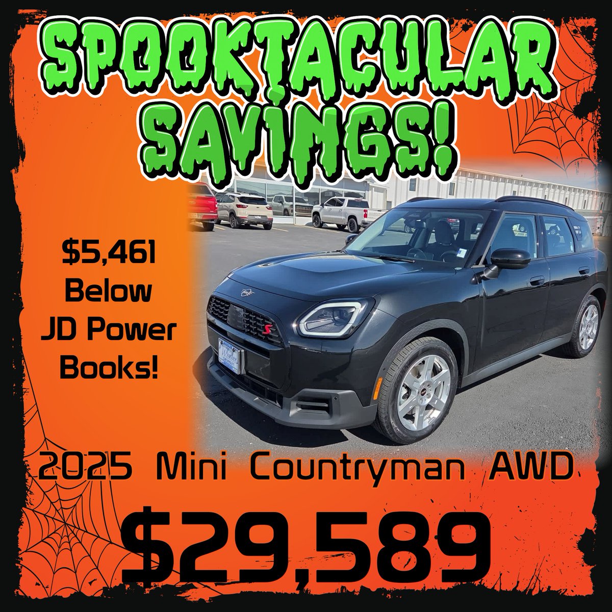 whislerchevy's tweet photo. Get a frighteningly good deal on this all wheel drive Mini Countryman.

https://t.co/FpWKplQXe3 https://t.co/YgiKckcbs8