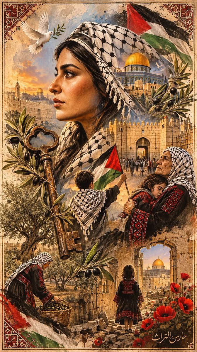 Gbk010472's tweet photo. فلسطين مش بس مكان هي ذاكرة وتراث وعيلة وزيتون وأجيال بتحمل حكاياتها من جيل لجيل 🇵🇸🫒 الله يديم جمال فلسطين وأهلها وما يخلي حدا ينسى حكاياتها وتراثها

#Palestine
#Gaza
#PalestinianHeritage
#PalestinianCulture
#Jerusalem
#AlQuds
#OliveTrees
#PalestinianEmbroidery
#Keffiyeh
#PalestinianArt
#PalestineHistory
#PalestinianIdentity 🇵🇸
