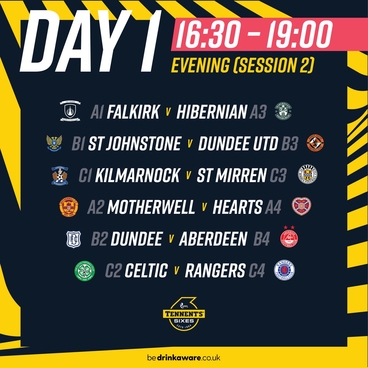 CelticFC's tweet photo. 🗓️ Today’s schedule at the Tennent’s Sixes! 
 
There’s still time to join us at Braehead Arena👇 
 
🔗 - https://t.co/q0Dghhonja
 
#CelticFC🍀 https://t.co/RbwK3GcSca