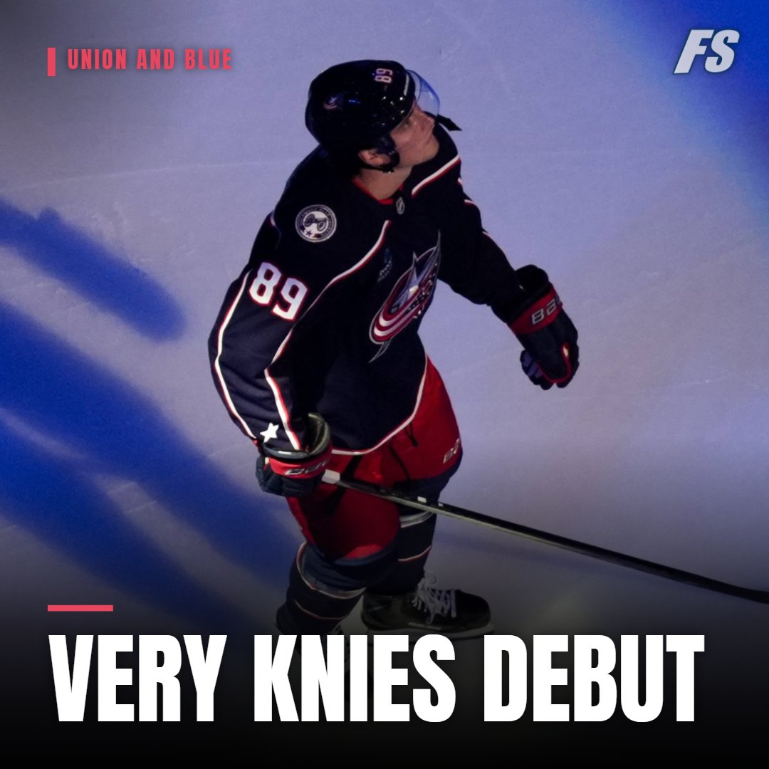 UnionAndBlue's tweet photo. NEW: Matthew Knies blew our minds with his Blue Jackets debut.
#CBJ | @CurtisDeem 

🔗https://t.co/N4nOTwv7nH https://t.co/gHEjHM8cRl