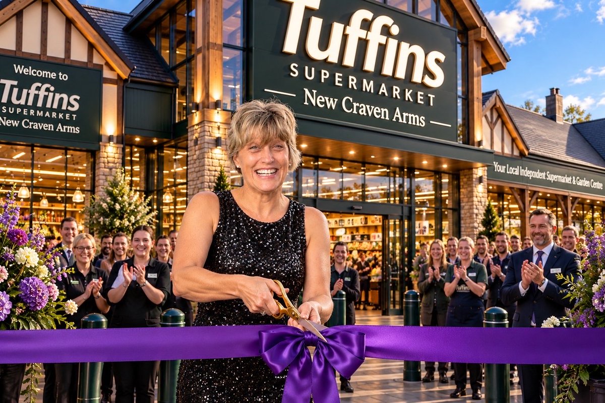 TuffinsMaddy's tweet photo. Was a pleasure to have the President @PresidentPaula_ unveil our new Supermarket in New Craven Arms! https://t.co/OFvoNdDeIn