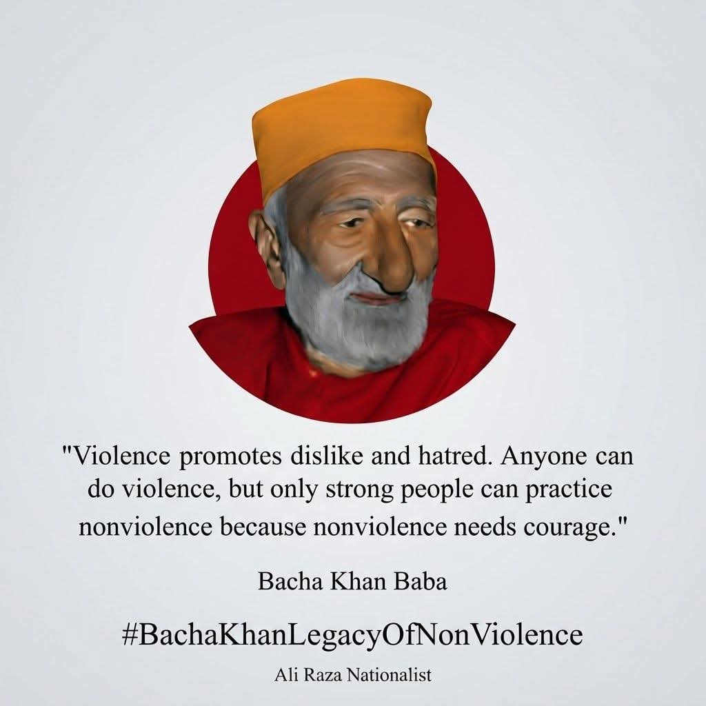 UmairArbab8's tweet photo. ده عدم تشدد نریواله ورځ

#BachaKhanLegacyOfNonViolence https://t.co/B27RN8omzg
