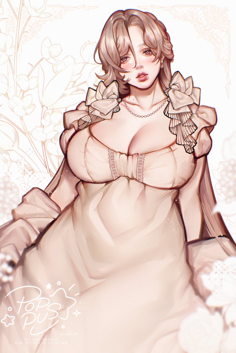 poppus_art's tweet photo. (Re-upload | Old artwork)
 My Regency-era OC, Simone. 🫶✨ https://t.co/4o1rjjId9H