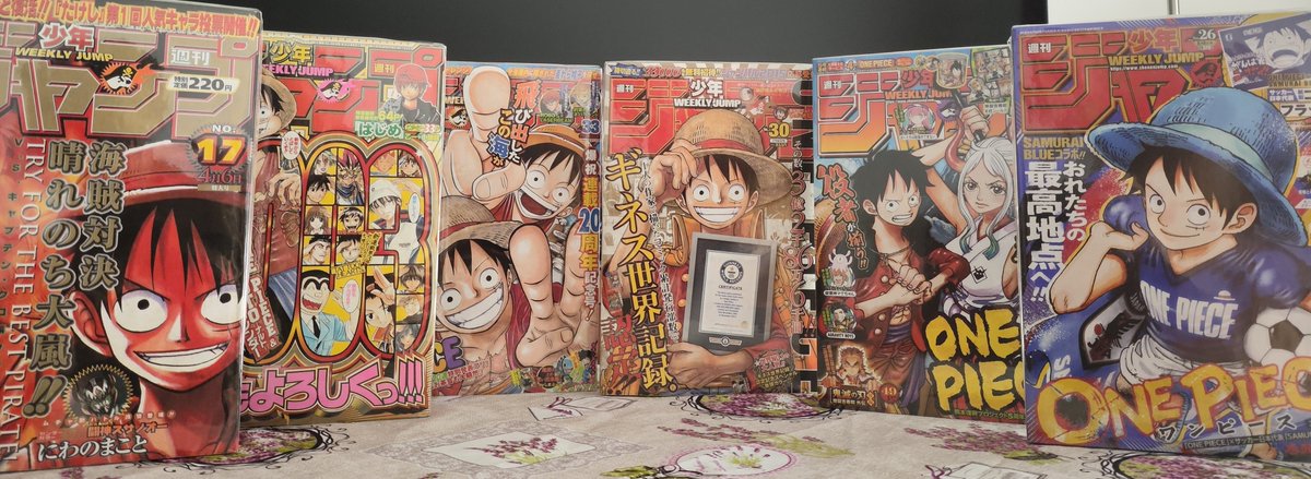 juanxerez17's tweet photo. Merci beaucoup à @Konotoree pour cette commande incroyable ! 🏴‍☠️✨ De vraies pépites de la Shōnen Jump en parfait état. Un service au top ! 🔥 https://t.co/7dJjN6bYXi