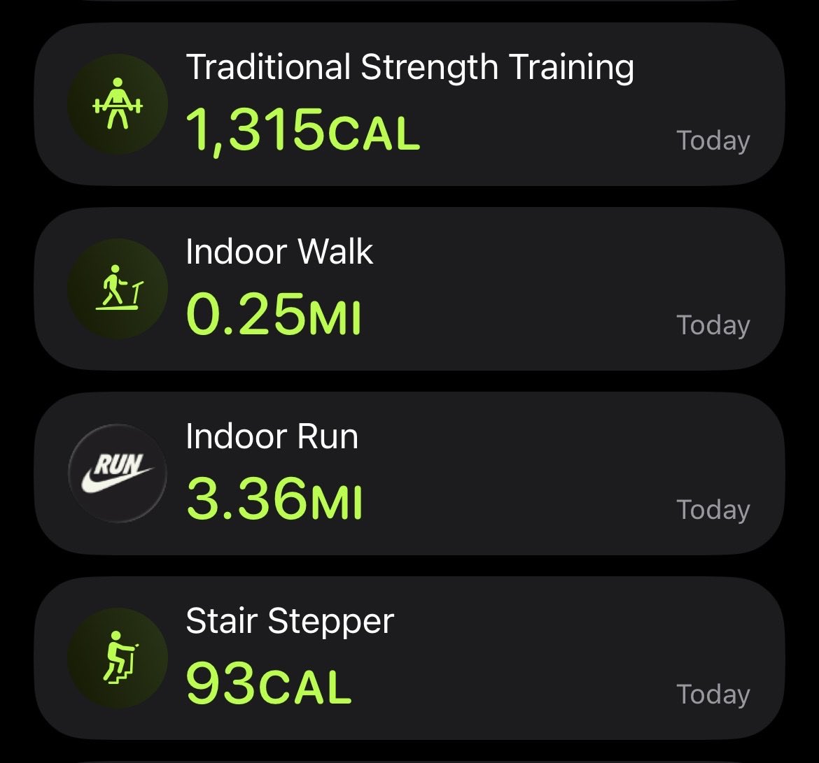 KicksaddictNYJP's tweet photo. #FridayMotivation #NRC
#JustDolt2026 #gymlife #gymrat
#StrengthTraining #FridayRun #StairStepper #JustDoltFriday #Duespaid #IndoorWalk https://t.co/RhzeBqgT9l