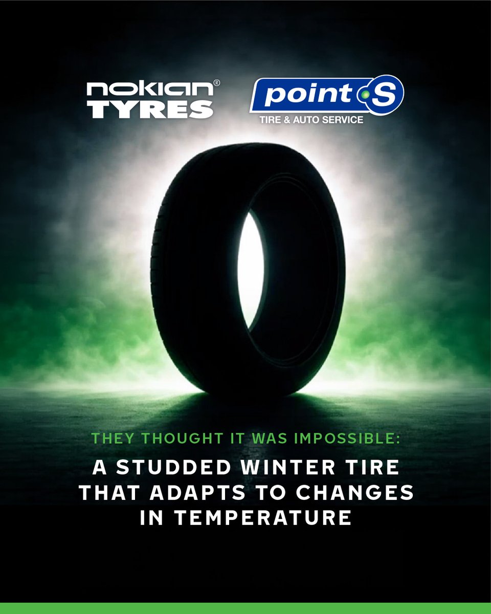 pointsauto's tweet photo. They said a studded tire couldn't adapt to the weather. @NokianTyresNA did it anyway. ❄️ Meet the NEW Hakkapeliitta 01. 🛞 Swipe to see how it works, then find yours at https://t.co/1Vhyp1xYYB 

#NokianTyres #Hakkapeliitta #PointS #NewTires #StuddedTires https://t.co/hUjbxbYaol