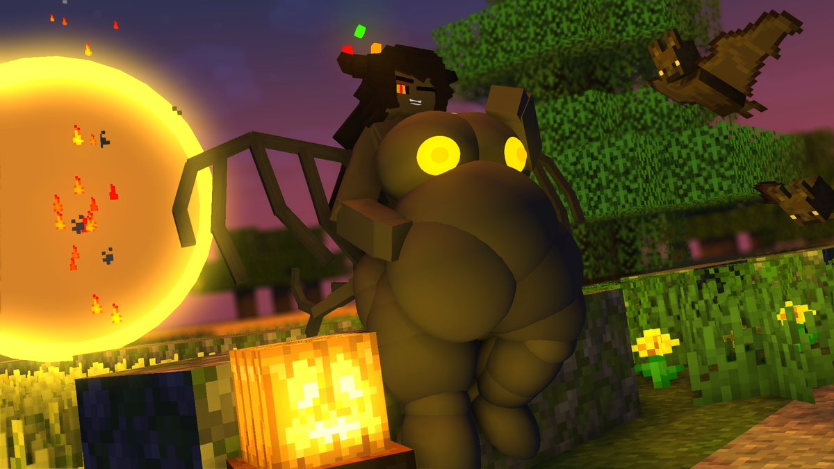 MineV0reAnim's tweet photo. Spooky season is here~
Better watch out for those big, hungry monsters lurking around…

You might just end up as their warm, squirming lunch >:)
#Vore #MinecraftVore #Voretober2026 #Voretober https://t.co/GaSBNlcUXM