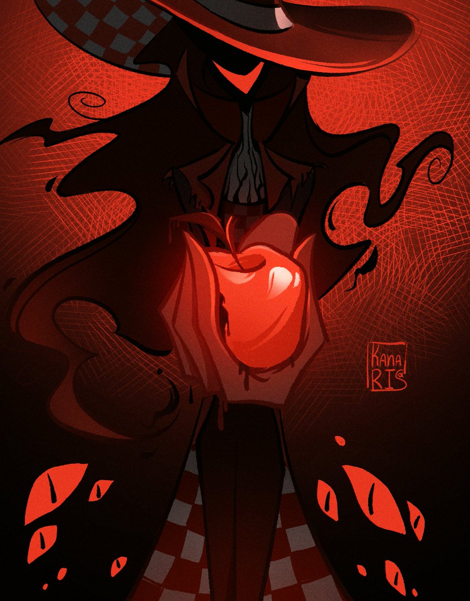kanarisfish's tweet photo. My attempt to join Inktober, but I'm drawing for the first day. Theme: apple🍎
#hazbinhotel #rootofevil #roohazbinhotel https://t.co/tzNTZmKafz