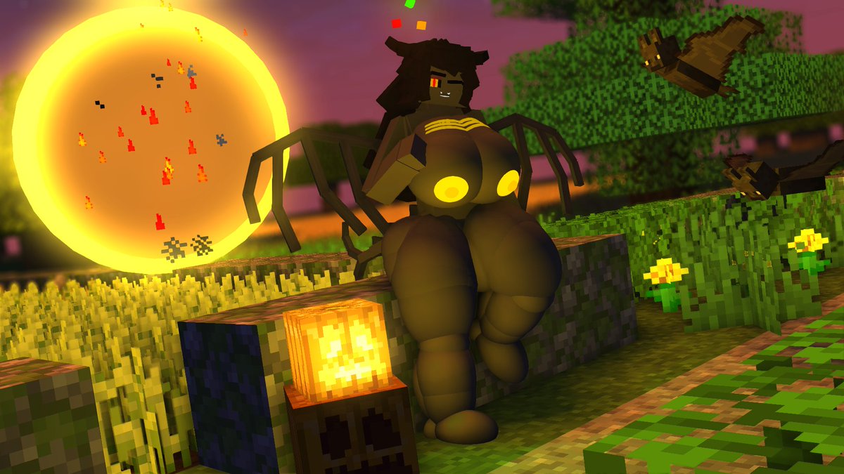 MineV0reAnim's tweet photo. Spooky season is here~
Better watch out for those big, hungry monsters lurking around…

You might just end up as their warm, squirming lunch >:)
#Vore #MinecraftVore #Voretober2026 #Voretober https://t.co/GaSBNlcUXM