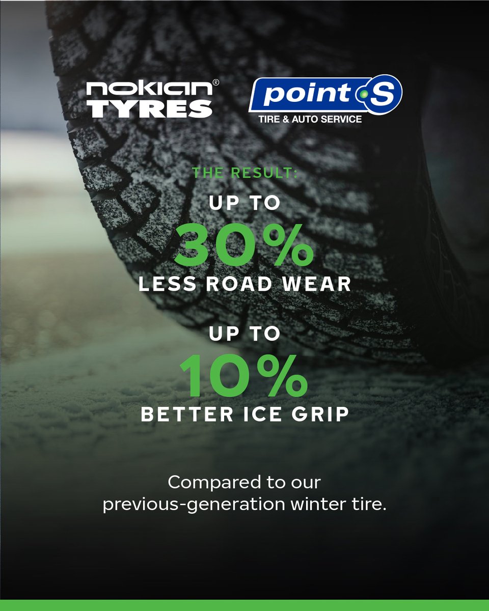 pointsauto's tweet photo. They said a studded tire couldn't adapt to the weather. @NokianTyresNA did it anyway. ❄️ Meet the NEW Hakkapeliitta 01. 🛞 Swipe to see how it works, then find yours at https://t.co/1Vhyp1xYYB 

#NokianTyres #Hakkapeliitta #PointS #NewTires #StuddedTires https://t.co/hUjbxbYaol