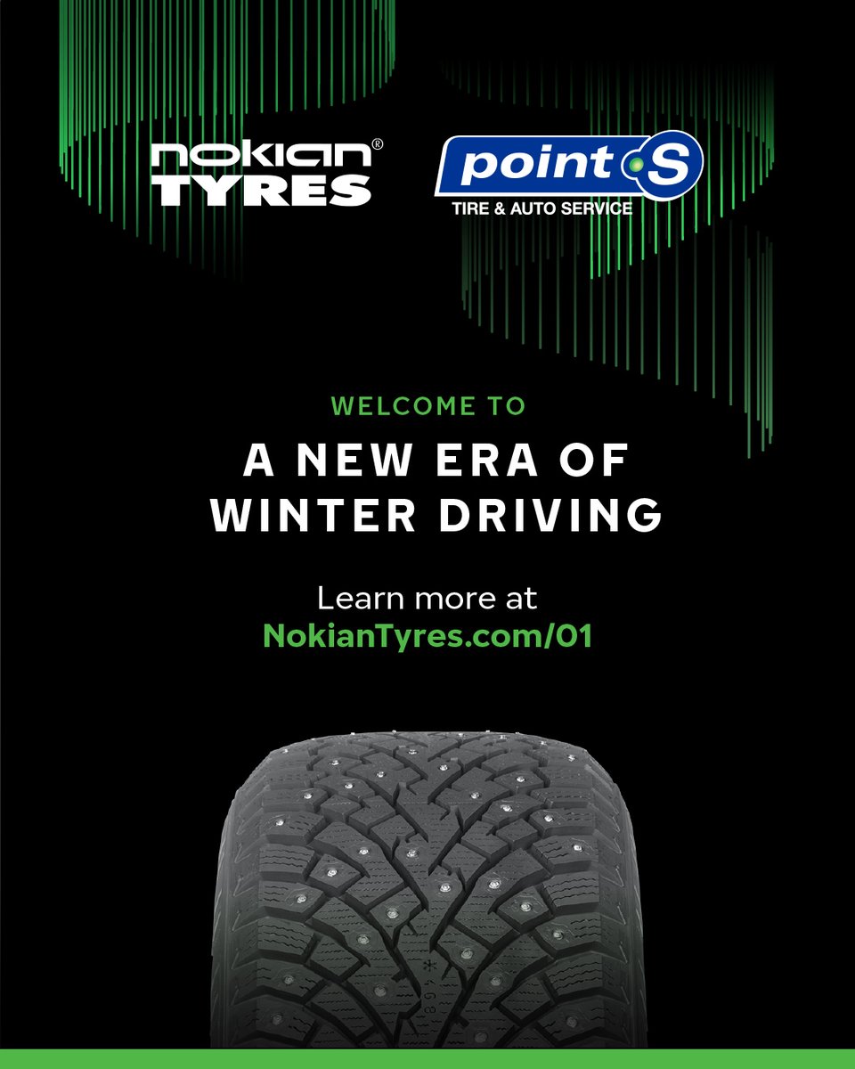 pointsauto's tweet photo. They said a studded tire couldn't adapt to the weather. @NokianTyresNA did it anyway. ❄️ Meet the NEW Hakkapeliitta 01. 🛞 Swipe to see how it works, then find yours at https://t.co/1Vhyp1xYYB 

#NokianTyres #Hakkapeliitta #PointS #NewTires #StuddedTires https://t.co/hUjbxbYaol