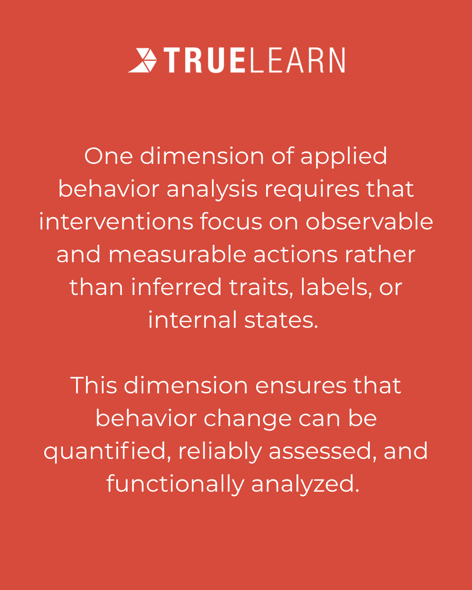 TrueLearnLLC's tweet photo. Question of the Day! This question is brought to you by our BCBA question bank! Swipe through to read, take your time, and let us know your guess in the thread.

A. Effective
B. Generality 
C. Behavioral
D. Technological https://t.co/LRtkbvIzUf