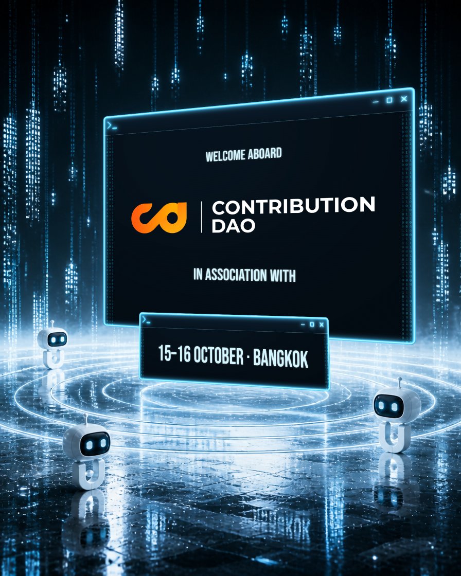 U_Hackathon's tweet photo. Thank you, @contributedao, for joining U-Hackathon as an association partner! 

ContributionDAO connects Web3 contributors with projects, builds communities and provides blockchain infrastructure.

https://t.co/ymB22ukZsG

15–16 October | Avani Sukhumvit, Bangkok https://t.co/ZZWlS9ojgD