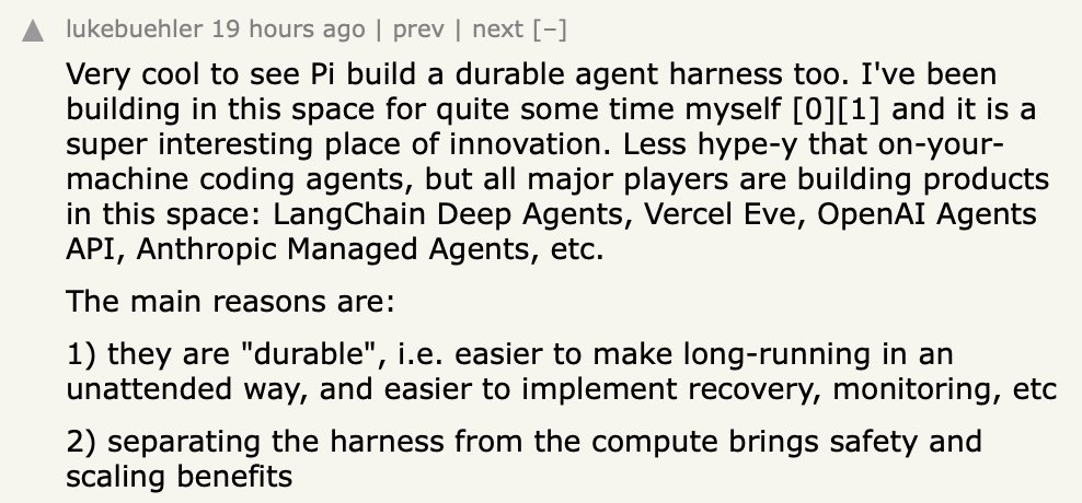 ndrezn's tweet photo. good take on HN about the value of durable harnesses re Pi Durable - very excited to try out the new Pi harness https://t.co/EaUBCZ2N5m