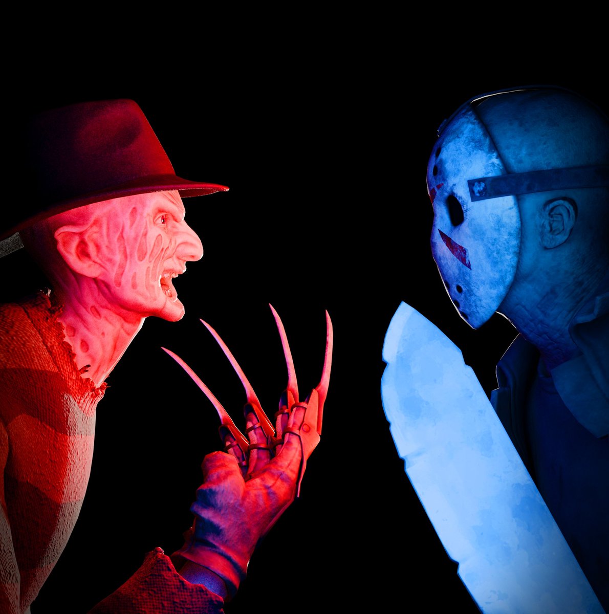 Safe_Nomas's tweet photo. Freddy vs Jason

#Fortnite #Fortnitemares #Fortniteart #Blender https://t.co/LLxPup8WPA