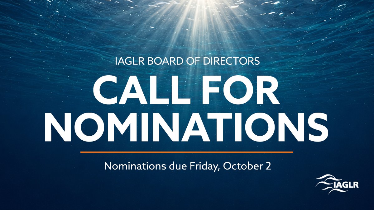IAGLR's tweet photo. DEADLINE TODAY!

Help shape the future of IAGLR.

We’re seeking passionate members of the Great Lakes research community to serve on the IAGLR Board of Directors.

Submit a nomination: 

#IAGLR #GreatLakes #GreatLakesScience #Leadership #ResearchCommunity https://t.co/lISIjH2fBU