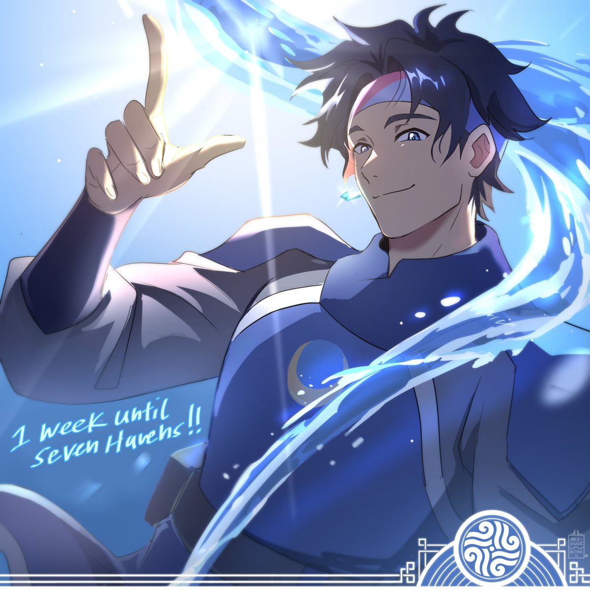 aku_usagi's tweet photo. Avatar crew countdown number 7 only ✨ONE WEEK left✨ until Seven Havens comes out October 9th, on Paramount+! I'm so excited for the world to see our crew's hard work!! 🎉
@avatarlegends @nerdoutparamount @paramountplus 
#sevenhavens #avatar #Daemin #avatarsevenhavens #avsh https://t.co/TeDVt0cMYm